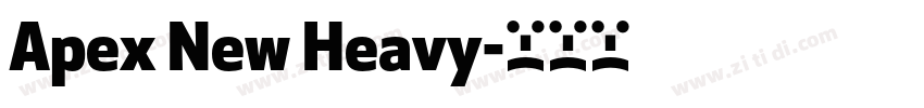 Apex New Heavy字体转换